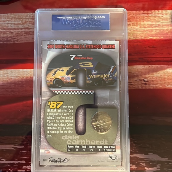 2001 Dale Earnhardt N. Carolina State Quarter Limited edition - Picture 6 of 7